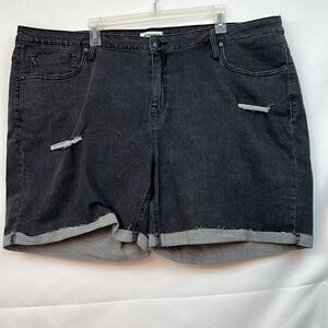 Vigoss Marley distressed shorts in gray size 24W NWT